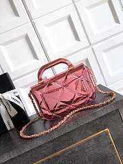 Fortok Chanel Coco Handle Flap Bag Fall-Winter 2025/26 Collection Mirror Pink 18-4.5-13cm - 4