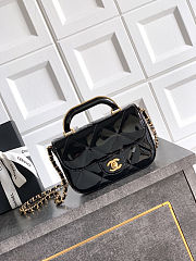 Fortok Chanel Coco Handle Flap Bag Fall-Winter 2025/26 Collection Mirror Black 18-4.5-13cm - 1
