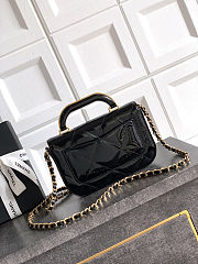 Fortok Chanel Coco Handle Flap Bag Fall-Winter 2025/26 Collection Mirror Black 18-4.5-13cm - 5