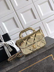 Fortok Chanel Coco Handle Flap Bag Fall-Winter 2025/26 Collection Mirror Yellow 18-4.5-13cm - 1