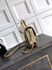 Fortok Chanel Coco Handle Flap Bag Fall-Winter 2025/26 Collection Mirror Yellow 18-4.5-13cm - 2