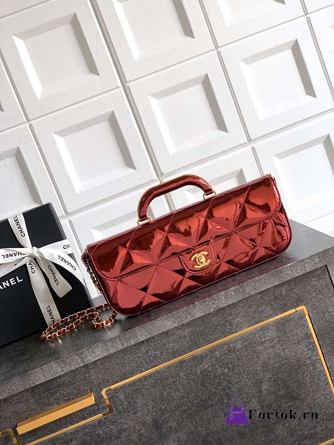 Fortok Chanel Coco Handle Flap Bag Fall-Winter 2025/26 Collection Mirror Red 12x 29 x 5cm - 1