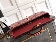Fortok Chanel Coco Handle Flap Bag Fall-Winter 2025/26 Collection Mirror Red 12x 29 x 5cm - 6