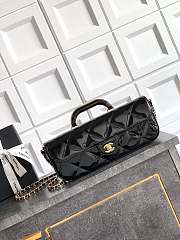 Fortok Chanel Coco Handle Flap Bag Fall-Winter 2025/26 Collection Mirror Black 12x 29 x 5cm - 1