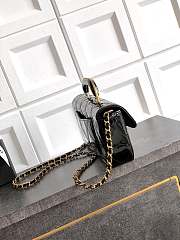 Fortok Chanel Coco Handle Flap Bag Fall-Winter 2025/26 Collection Mirror Black 12x 29 x 5cm - 5
