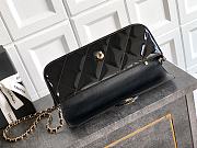 Fortok Chanel Coco Handle Flap Bag Fall-Winter 2025/26 Collection Mirror Black 12x 29 x 5cm - 2