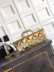 Fortok Chanel Coco Handle Flap Bag Fall-Winter 2025/26 Collection Mirror Yellow 12x 29 x 5cm - 1