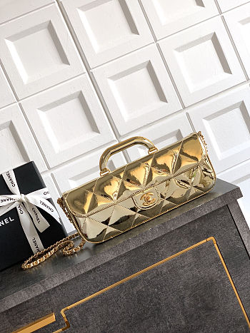 Fortok Chanel Coco Handle Flap Bag Fall-Winter 2025/26 Collection Mirror Yellow 12x 29 x 5cm
