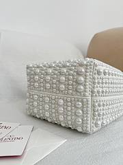 Fortok Valentino Garavani VLogo Signature Pearl Bucket Bag 15-12-10cm - 6