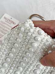 Fortok Valentino Garavani VLogo Signature Pearl Bucket Bag 15-12-10cm - 4