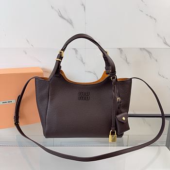 Fortok Miu Miu Tote Bag Dark brown 25.5 x 20 x 13 cm