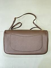 Fortok Chanel Grained Calfskin Maxi Flap Brown Gold Hardware 32x19.5x10cm - 2