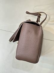 Fortok Chanel Grained Calfskin Maxi Flap Brown Gold Hardware 32x19.5x10cm - 4