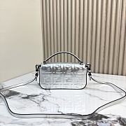 Fortok Fendi Baguette Phone Pouch Metallic Silver 19 x3x11cm - 6