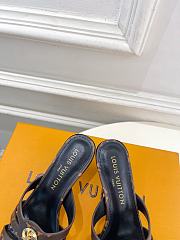 Fortok Louis Vuitton LV Frame Mules Monogram Canvas Brown 5.5cm    - 3