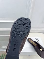 Fortok Loewe Paula's Ibiza Woven Pebble Sandals Brown - 2