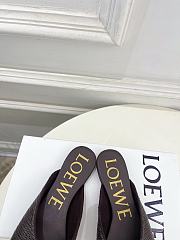 Fortok Loewe Paula's Ibiza Woven Pebble Sandals Brown - 3