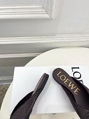 Fortok Loewe Paula's Ibiza Woven Pebble Sandals Brown - 4