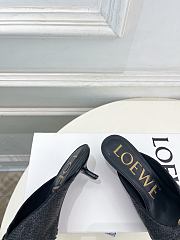 Fortok Loewe Paula's Ibiza Woven Pebble Heels Black 4.5cm - 5