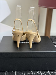 Fortok Chanel Métiers d'Art 2026 Slingback Pointed-toe Shoes Yellow-Black High Heels 9cm - 6