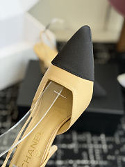 Fortok Chanel Métiers d'Art 2026 Slingback Pointed-toe Shoes Yellow-Black High Heels 9cm - 3