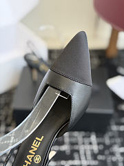 Fortok Chanel Métiers d'Art 2026 Slingback Pointed-toe Shoes Black High Heels 9cm - 6