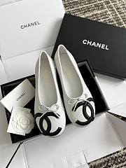 Fortok Chanel Coco Beach 2026 Ballerina Flats White - 1