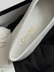 Fortok Chanel Coco Beach 2026 Ballerina Flats White - 3
