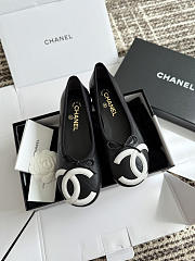 Fortok Chanel Coco Beach 2026 Ballerina Flats Black - 1