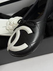 Fortok Chanel Coco Beach 2026 Ballerina Flats Black - 6