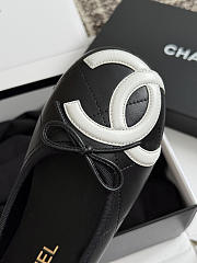 Fortok Chanel Coco Beach 2026 Ballerina Flats Black - 5