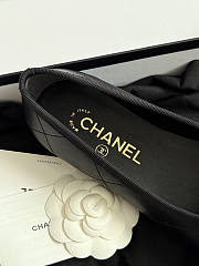 Fortok Chanel Coco Beach 2026 Ballerina Flats Black - 3