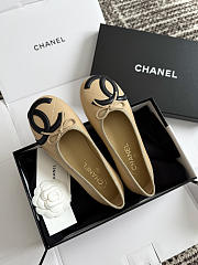 Fortok Chanel Coco Beach 2026 Ballerina Flats Beige - 1