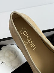 Fortok Chanel Coco Beach 2026 Ballerina Flats Beige - 4