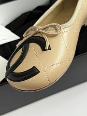 Fortok Chanel Coco Beach 2026 Ballerina Flats Beige - 2