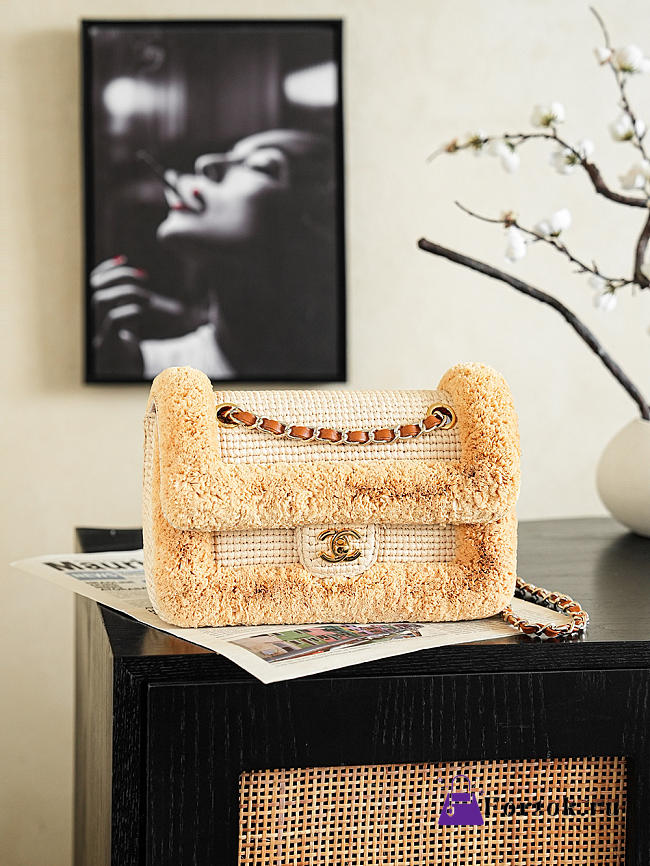 Fortok Chanel Flap Bag Coco Beach 2026 Collection Raffia  16.5 x 25 x 6.5cm - 1