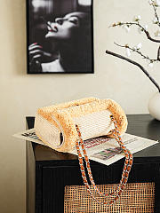 Fortok Chanel Flap Bag Coco Beach 2026 Collection Raffia  16.5 x 25 x 6.5cm - 6