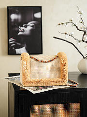 Fortok Chanel Flap Bag Coco Beach 2026 Collection Raffia  16.5 x 25 x 6.5cm - 3