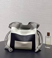 Fortok Loewe Medium Flamenco Clutch Nappa Calfskin White Mix 30 x 24.5 x 10cm - 1