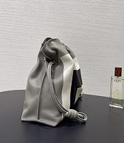 Fortok Loewe Medium Flamenco Clutch Nappa Calfskin White Mix 30 x 24.5 x 10cm - 5