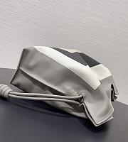 Fortok Loewe Medium Flamenco Clutch Nappa Calfskin White Mix 30 x 24.5 x 10cm - 3