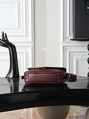 Fortok Saint Laurent Loulou Toy Crossbody Bag Rouge 20x14x5cm - 6