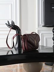 Fortok Saint Laurent Loulou Toy Crossbody Bag Rouge 20x14x5cm - 2