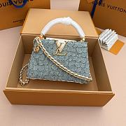 Fortok Louis Vuitton Capucines Mini Bag Denim Rendez-Vous Collection 21*13.6*8cm - 1