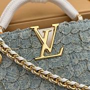 Fortok Louis Vuitton Capucines Mini Bag Denim Rendez-Vous Collection 21*13.6*8cm - 3