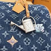 Fortok Louis Vuitton Speedy 30 Bandoulière Monogram Flowers Denim M27556 34*22*19cm - 5