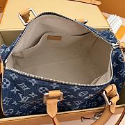 Fortok Louis Vuitton Speedy 30 Bandoulière Monogram Flowers Denim M27556 34*22*19cm - 2