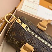 Fortok Louis Vuitton Keepall Bandoulière 25 Monogram Grid M29296 25 x 15 x 11 cm - 2