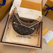 Fortok Louis Vuitton Loop Handbag Monogram Canvas M81098 23x13x6cm  - 1