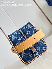 Fortok Louis Vuitton Locker Dopp Kit Monogram Flowers Denim M28363 23x13x12cm - 6